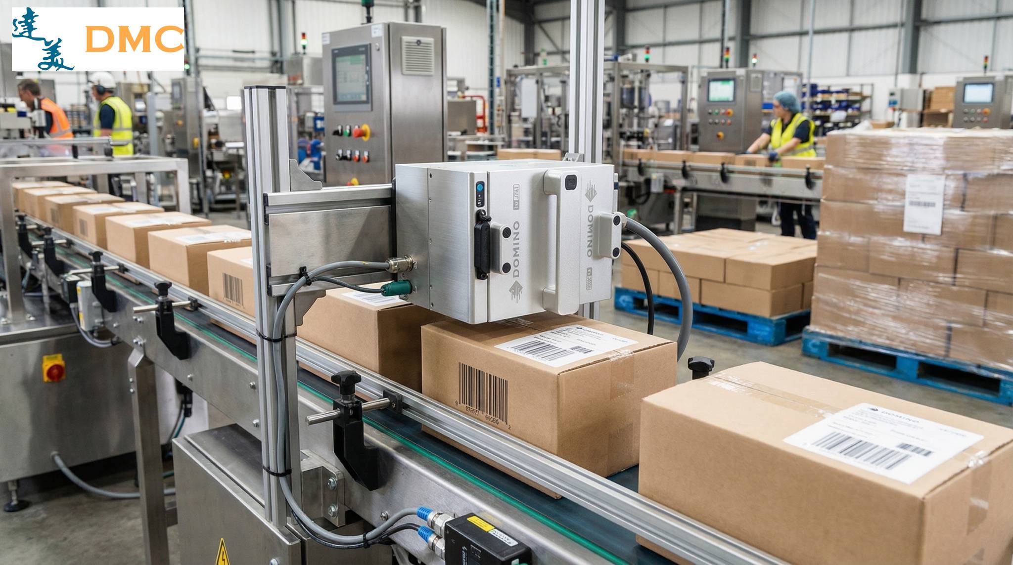 Máy In Nhiệt Công Nghiệp Tích Hợp Dây Chuyền Chính Xác DMC Đạt Mỹ